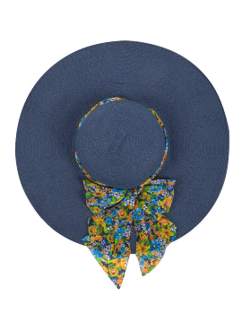 Шляпка женская с широкими полями Charmante HWHS 221607 - синий