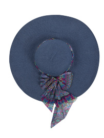 Шляпка женская с широкими полями Charmante HWHS 281608 - синий