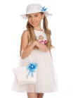 Шляпа детская + сумка Arina AKGS 1915 - белый