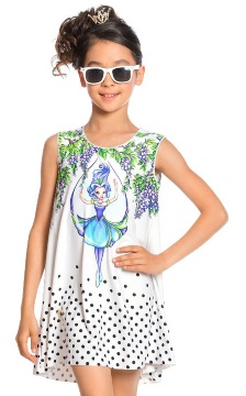 Платье пляжное для девочек Arina Festivita GQ 021707 AF White Fairy - multicolor