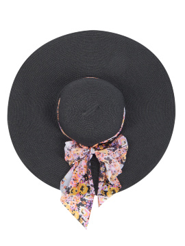 Шляпка женская с широкими полями Charmante HWHS 061611 - черный