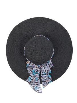 Шляпка женская с широкими полями Charmante HWHS 141610 - черный