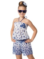 Комбинезон пляжный для девочек Arina GA 061508 Pauline - white/blue